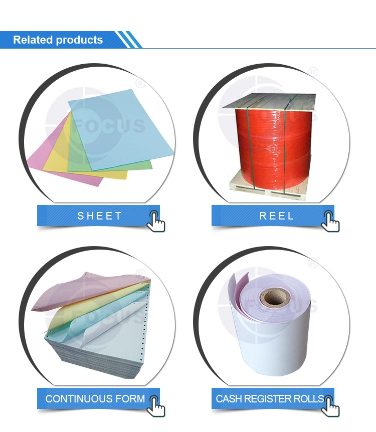 Focus Brand Carbonless Paper NCR Paper Blue/Black Imaging Carbonless Paper