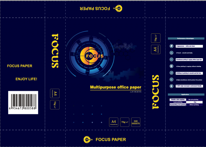 100% Wood Pulp Photo Copy Paper OEM A4 Size & Letter Size 70gsm/75gsm/80gsm 0