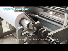 Cash register roll slitting and printing machine