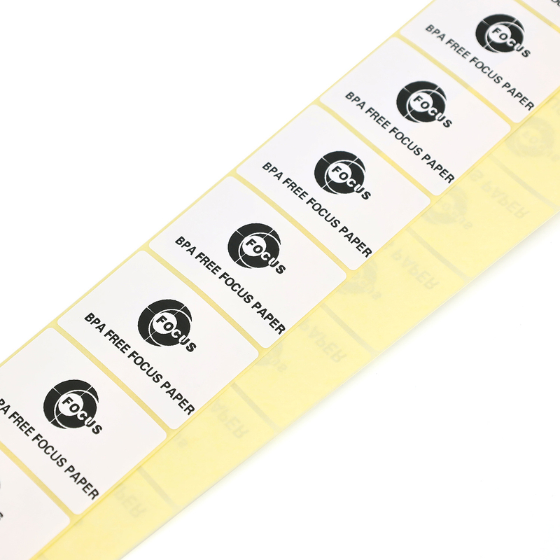 Adhesive FSC Direct Thermal Label Paper Roll For Gummed Paper