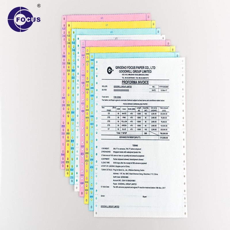 4 Lines Plant Inkjet Copy Paper With Good Image Intensity