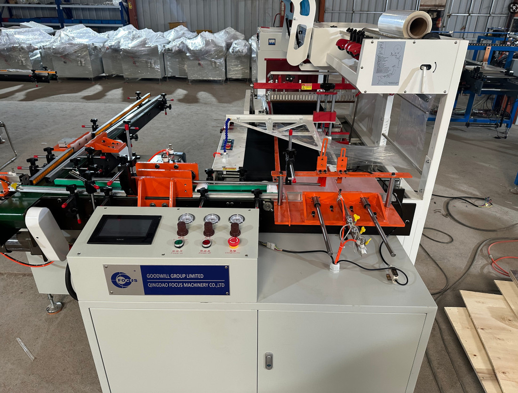 Fully Automatic Heat Shrink Machine for Paper Rolls 30-90mm Diameter