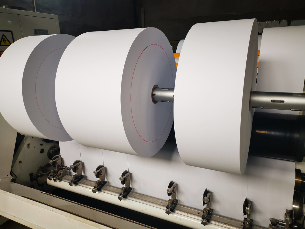 Coated Jumbo Receipt Printer Pos Thermal Paper Roll 76mmx76mm 1035mm