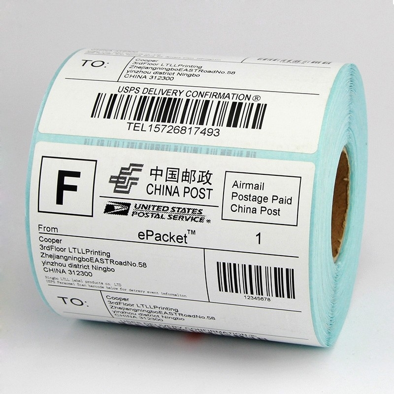 70gsm 40mm X 45mm Sticker Pos Printer Paper Rolls For Thermal Printer