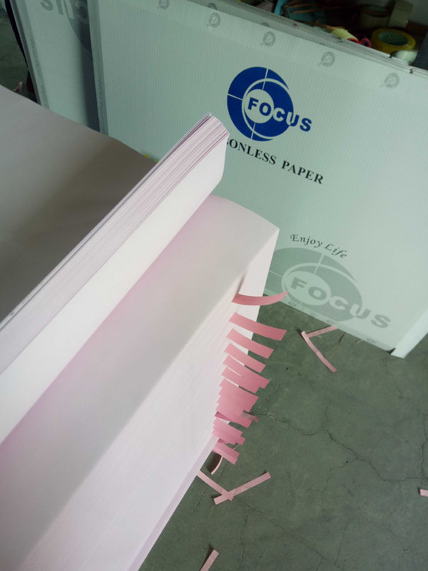100% Virgin Wood Pulp NCR Paper with High Ink Absorption and Micro-Perforated Carbonless Copy Sheets