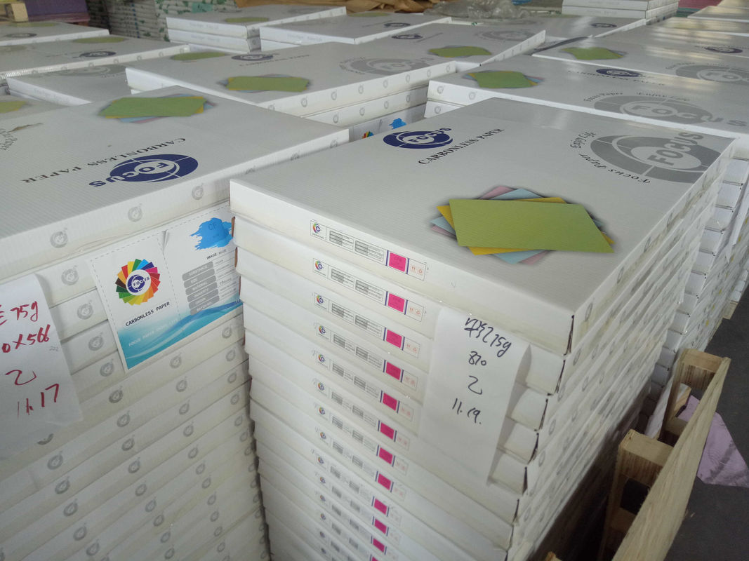 100% Virgin Wood Pulp NCR Paper with High Ink Absorption and Micro-Perforated Carbonless Copy Sheets