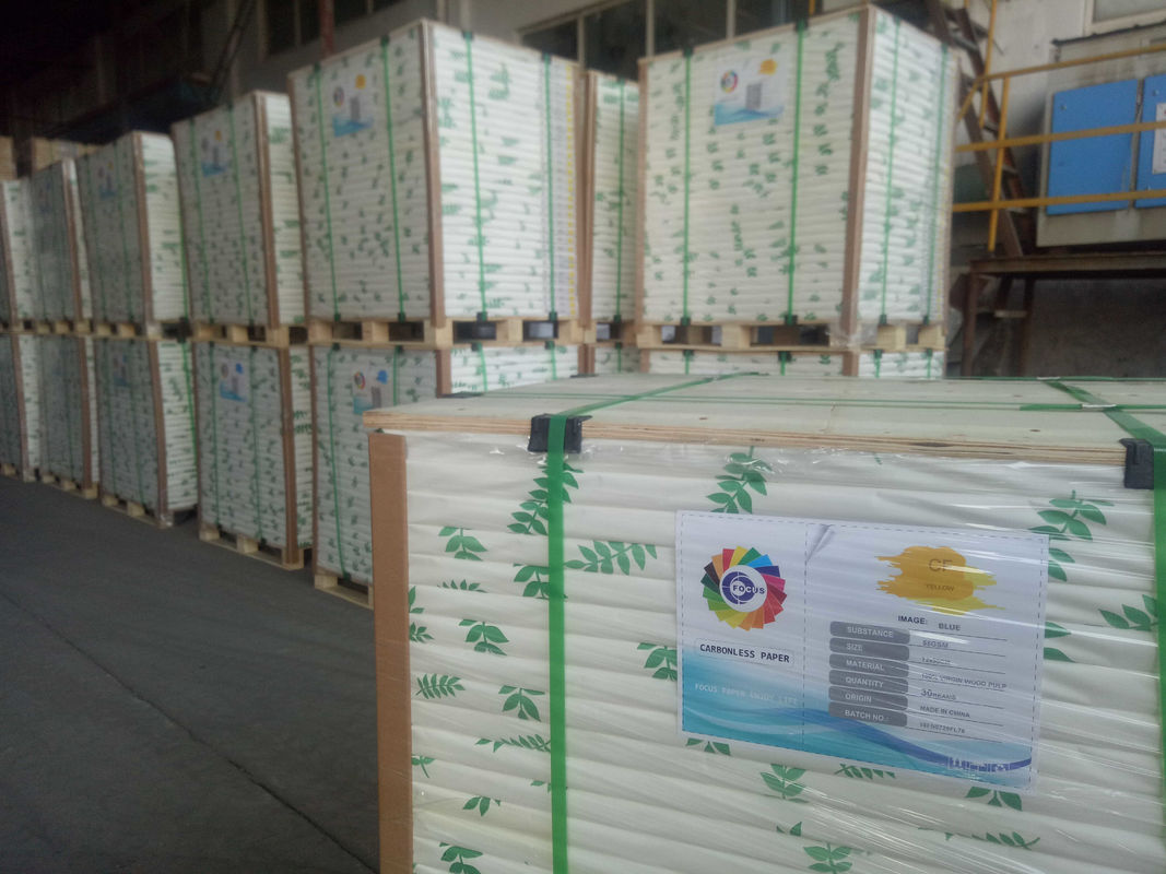 Pressure Sensitive NCR Carbonless Paper Clear And Sharp Image Long Using Life