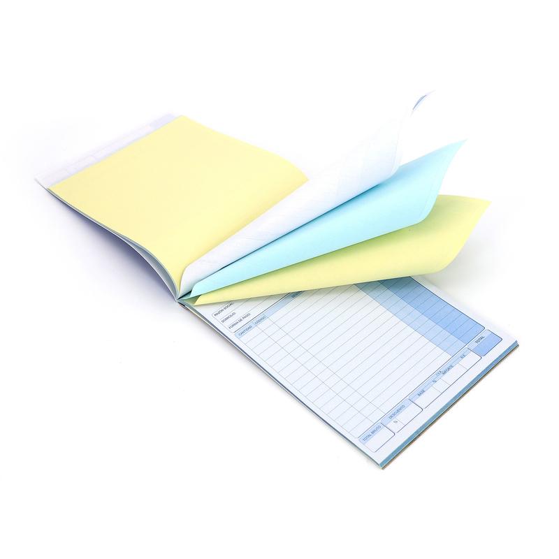 Customized Wood Pulp Smooth Invoice Receipt 5 Plys NCR Paper Sharp Image