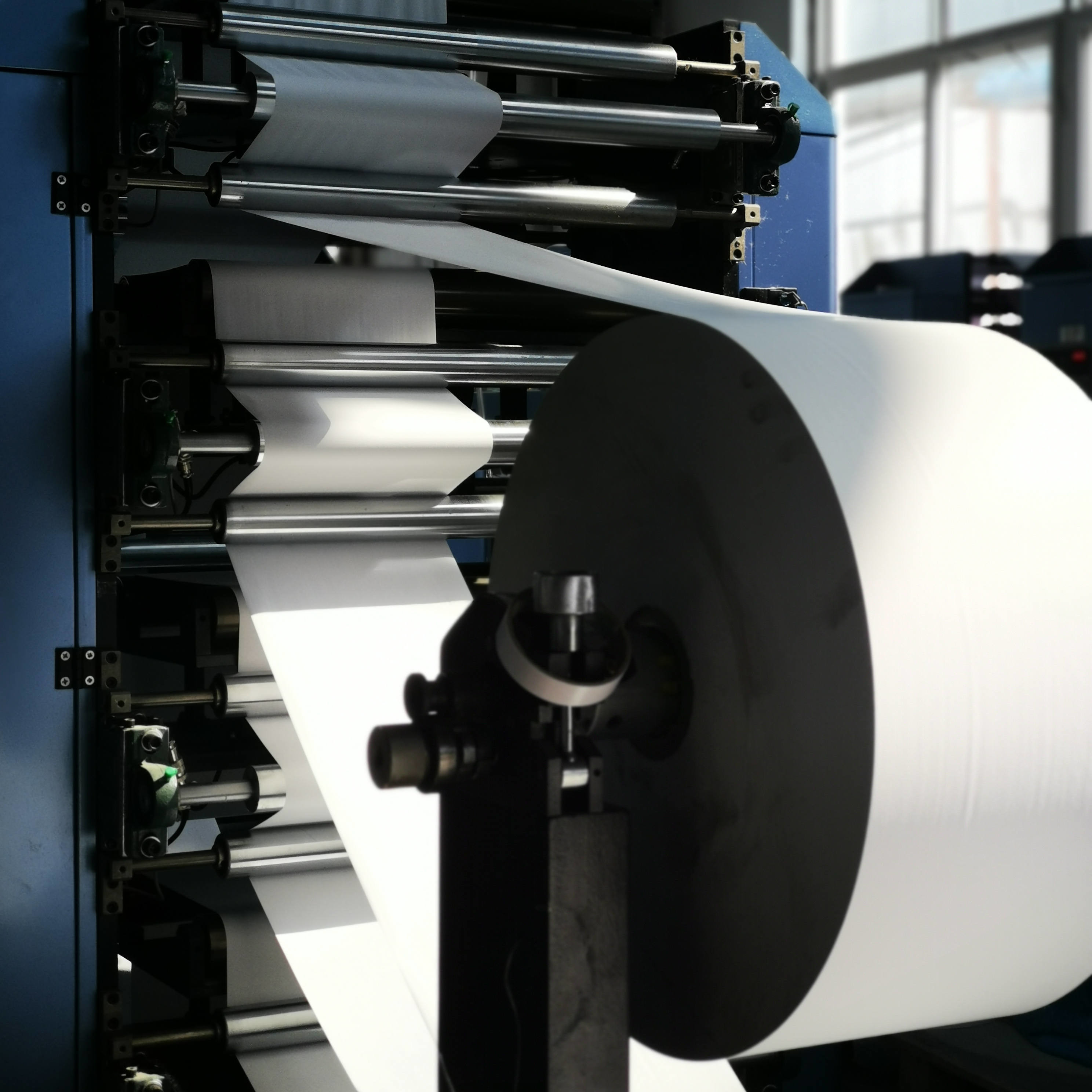 70GSM 80GSM Thermal Card Machine Rolls 1035mm Jumbo 2 Ply Thermal Till ...