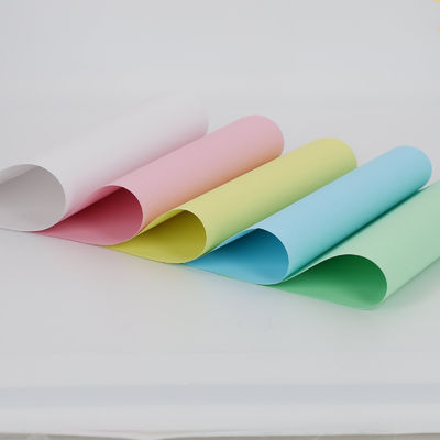 100% Imported Virgin Wood Pulp NCR Paper Yellow Blue Green Pink Color Grade A